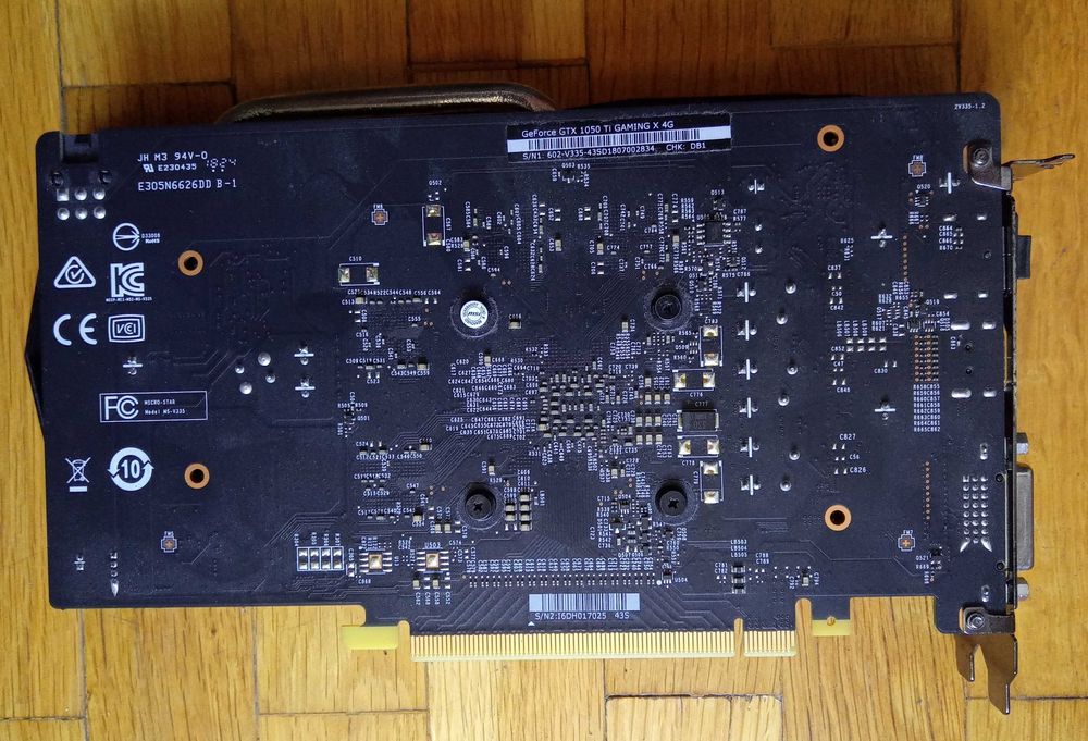 Видео карта VGA MSI GTX1050TI GAMING X 4G