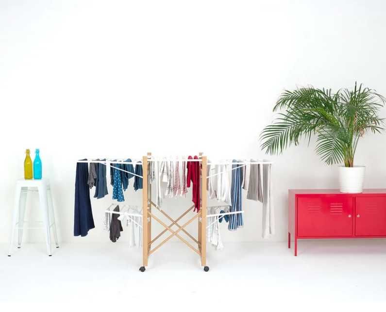 Uscator de rufe multifuncțional USHUAIA de 28 m, lemn, capacitate mare