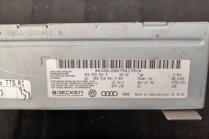 Modul control radio 4F0035541BX 4E0035541P 4E0910541M 4F0035541BX 4E0