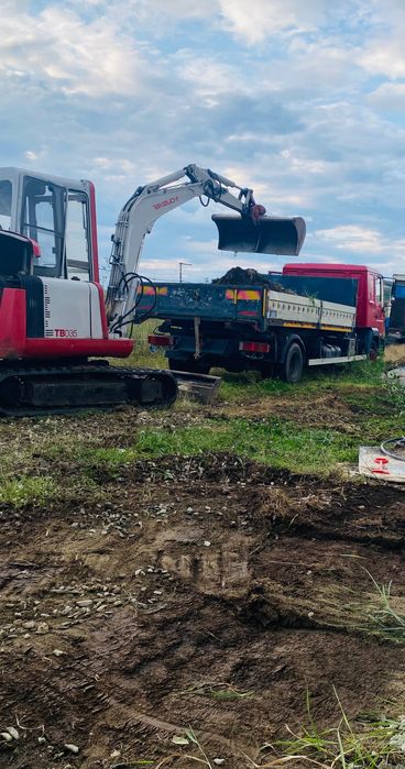 Miniexcavator 3 tone și basculanta7,5 Man