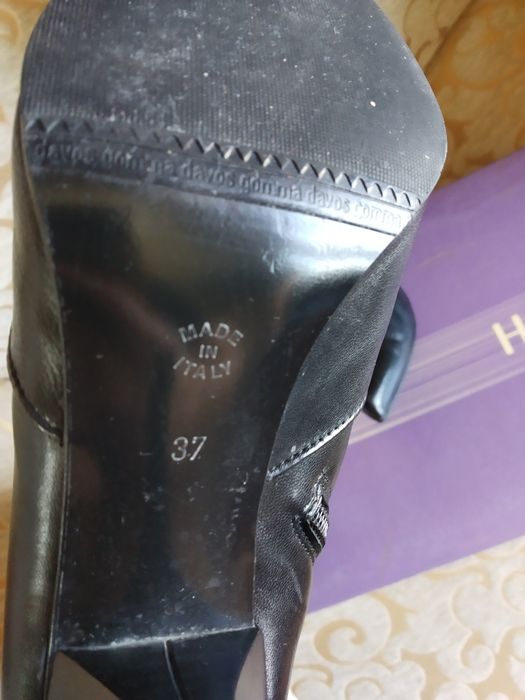 Сапоги зимние кожаные