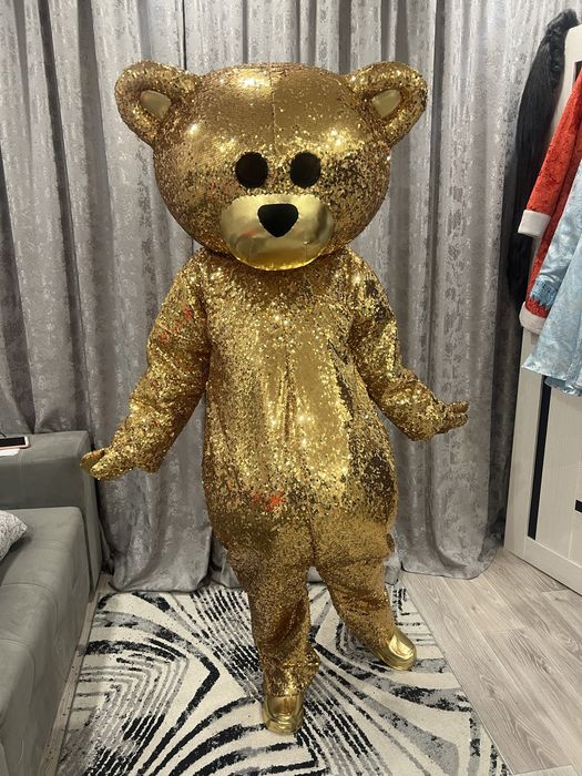 Мишка тедди золотой