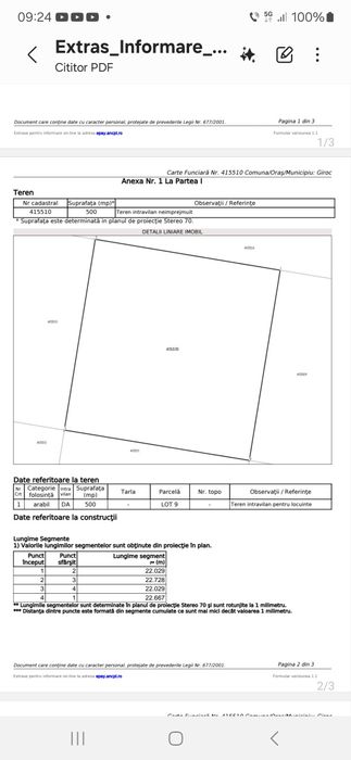 Vand teren intravilan 500 mp Chișoda – zonă în dezvoltare, potrivit casă/duplex, fără comision
