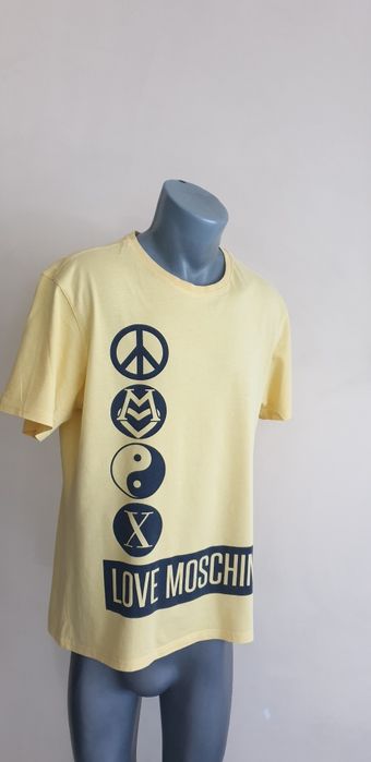 LOVE MOSCHINO Cotton Made in Italy Mens Size L ОРИГИНАЛ! Мъжка Тениска