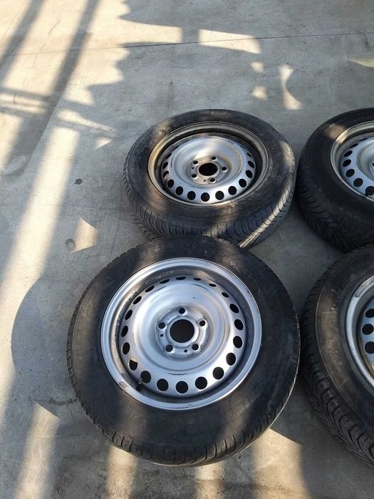 Set jante tabla cu anvelope r15 m+s michelin 185/65r15 renault express 2022 5232r 5262r
