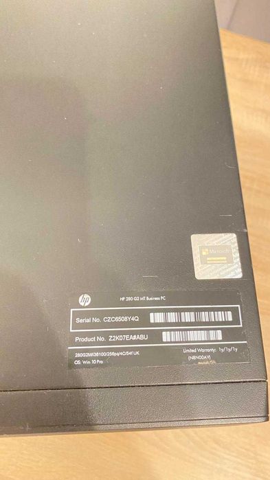 HP 280 G2 MT PC, Intel Core i5-6500 3.20 Ghz, 16GB Ram, 480Gb SSD