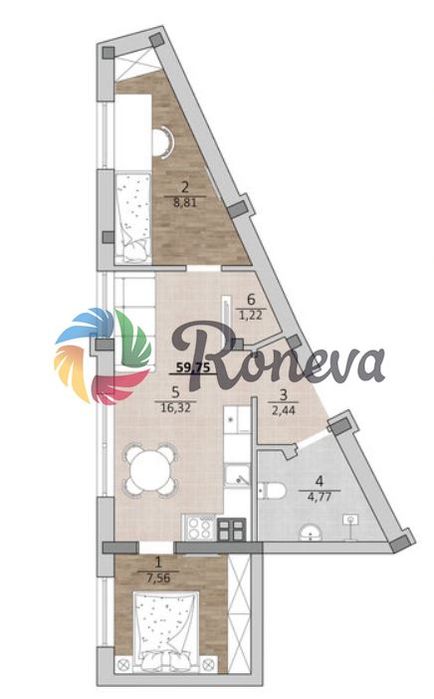 Продава се Тристаен апартамент в Варна, Бриз - 60 кв.м за 1759 €/кв.м - Снимка #4