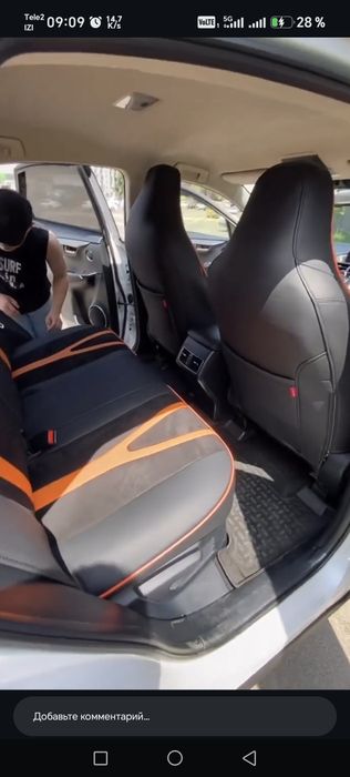 Установка авточехлы, полики