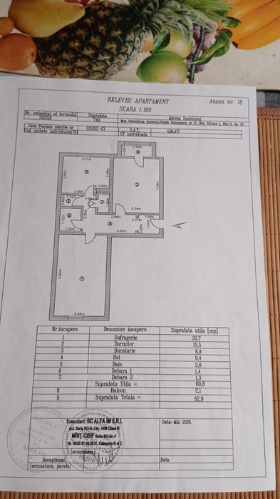 Vând apartament 2 camere decomandate, ultra-central, Galați