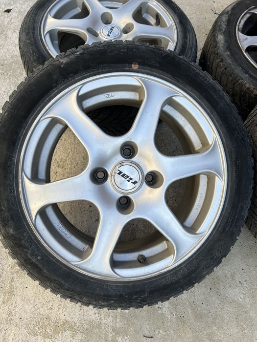 Set 4 jante R15 4x108 cu cauciucuri all season 195x50