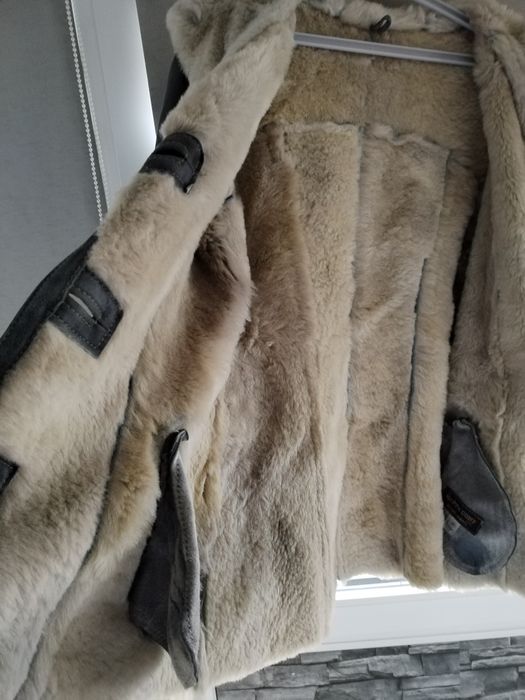 Suoer pret!Oferta!Cojoc din blana și piele naturala.