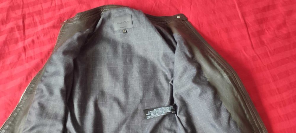 Яке Естествена кожа - Тъмно зелено (Pistachio Green), тип рокерско