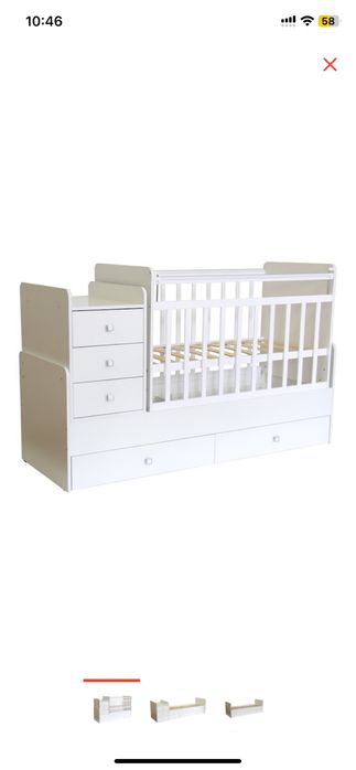 Кроватка трасформер