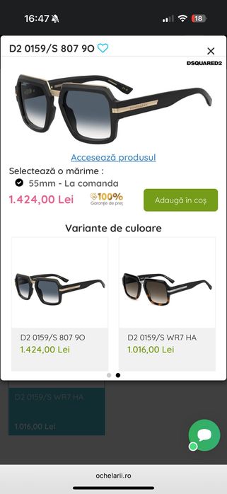 Vând ochelari soare pentru bărbați Dsquared originali, noi