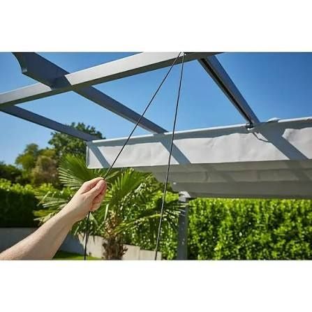 Pergola retractabila pavilion pavillon foisor terasa din structura met