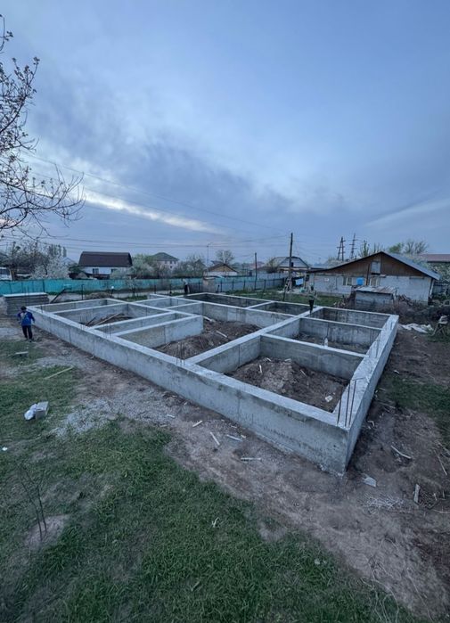 Заливка фундамент