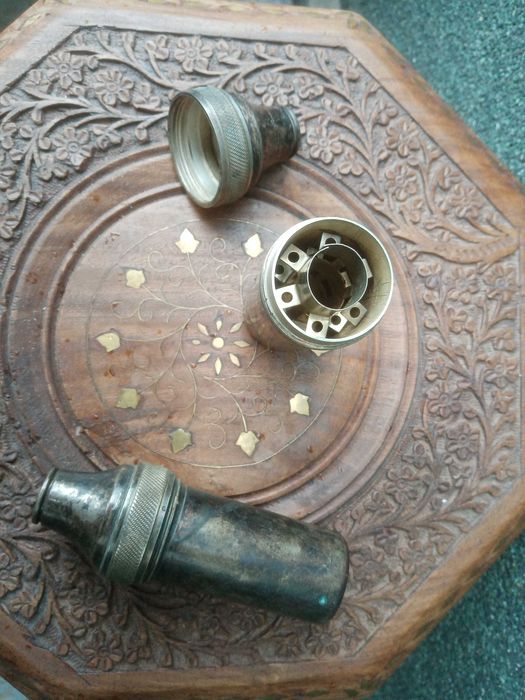 Ретро антикварни медицин. съдове от мед за стерилизиране на мед. игли.