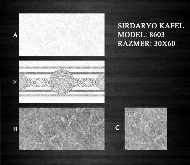 Кафель / ошхона / хоммом / полга / деворга / арзон нархда / 30x60