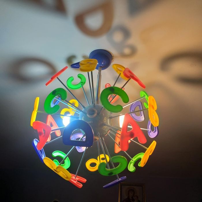 Детски полилей с букви