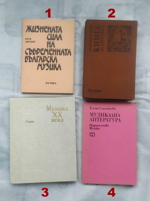 Книги за музика, изкуство, медицина, просвета