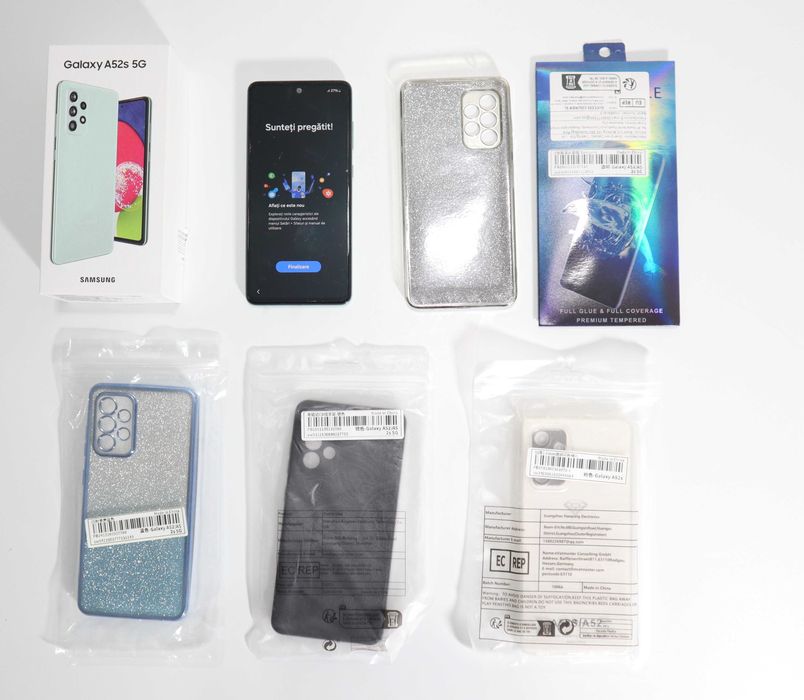 Samsung Galaxy A52s dual sim 5G 128 GB + cutie + 4 huse + folie