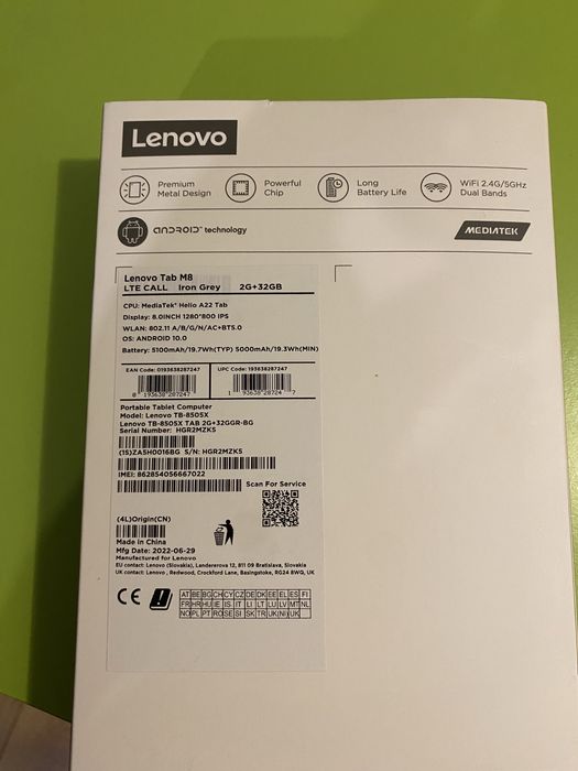 Tableta Lenovo tab M8 HD