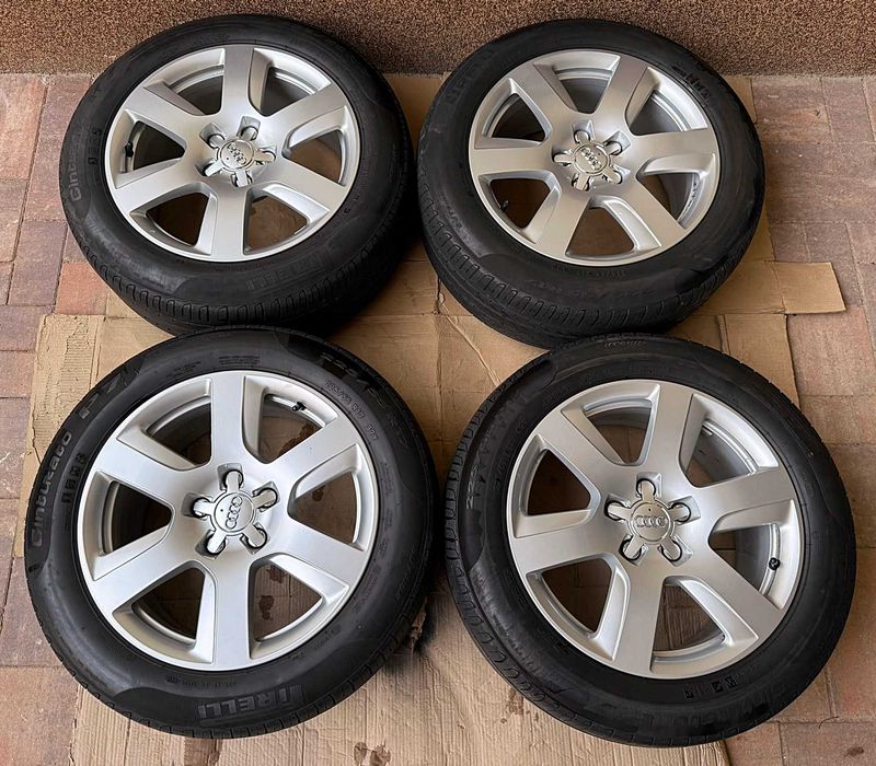 Jante originale AUDI A6 C7 A7 etc 5x112 66.6 pe 17" + 225 55 17 VARA bonus VW SKODA SEAT