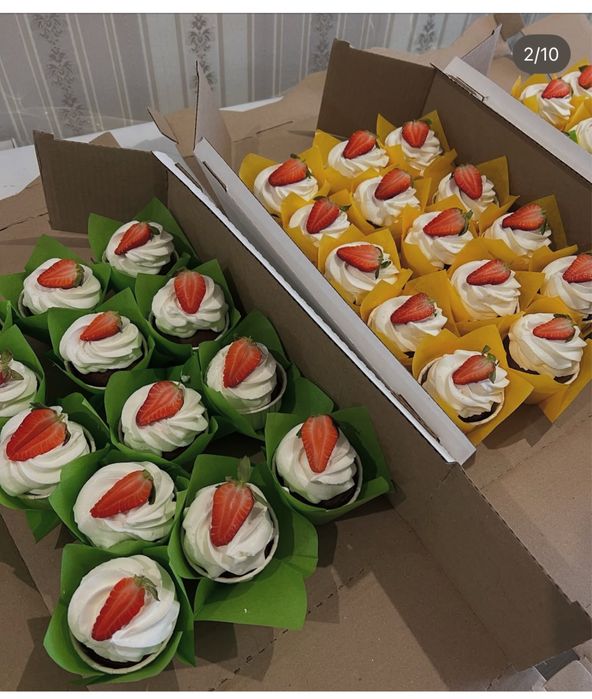 Чайный стол капкейки