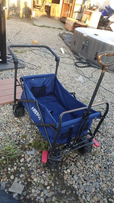 Carucior de camping cu roti groase pt nisip