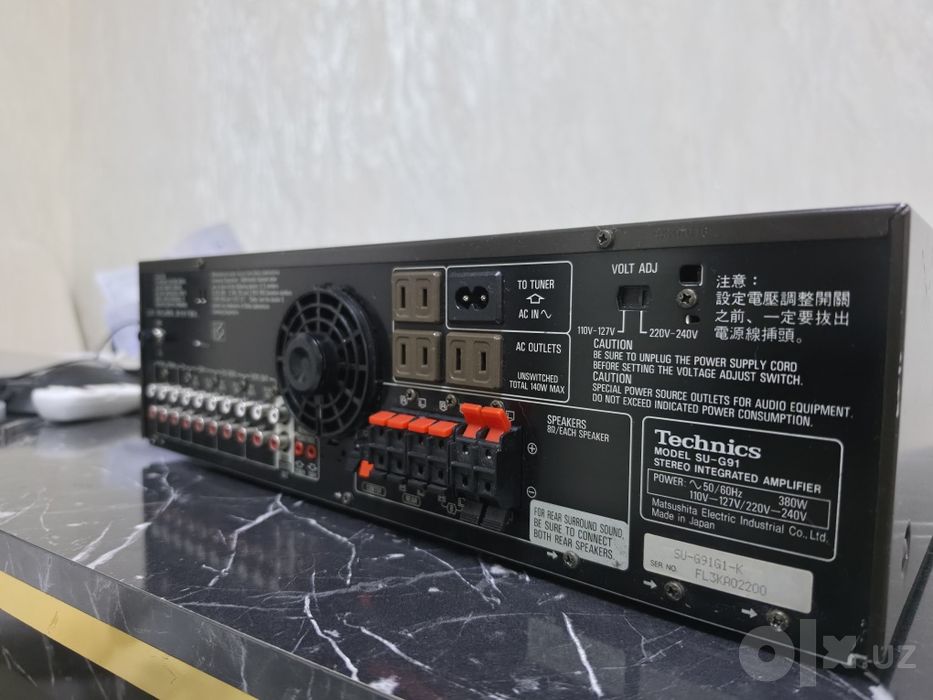 Technics SU-G91, каналига 130 ват 8 ом, жуда кучли Стерео сурраунд уси