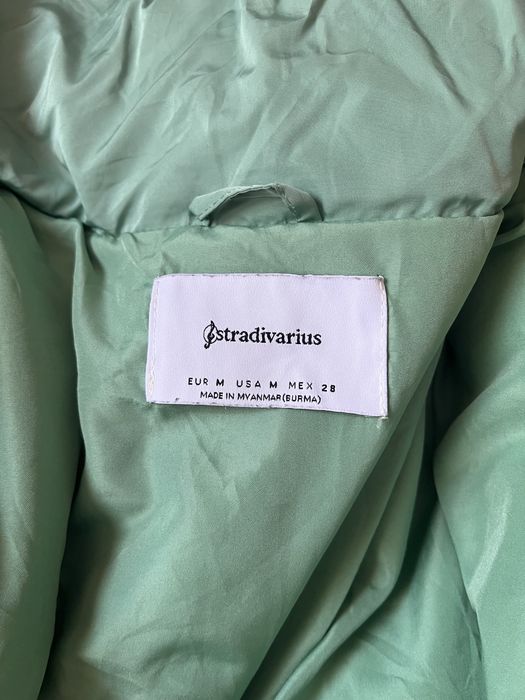 Дамско зелено яке STRADIVARIUS