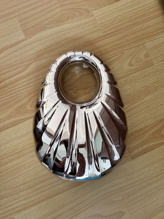 Сумка ракушка серебро