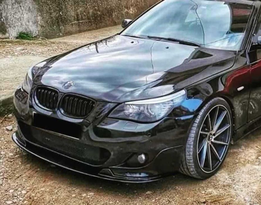 Преден лип спойлер за бмв е60 е61 м тех / добавка за предна броня / bmw e60 e61 m tech lip / нож