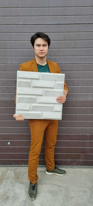 Фасадный панель травертин термопонель фибропонль ФЦП Астана