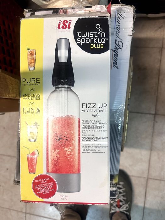 iSi Twist’n Sparkle Plus – уред за газиране на напитки (като нов) с бонус 2 бр. лампи