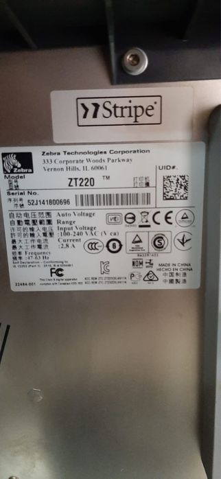 Термотранферный принтер этикеток Zebra ZT220