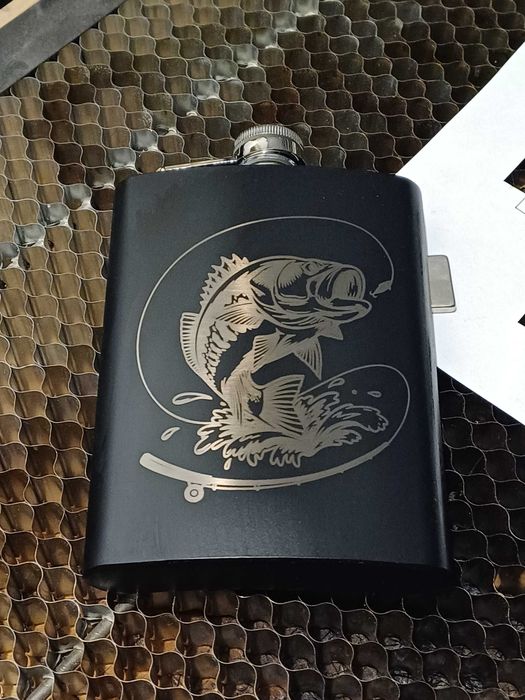 Set Plosca personalizata - Pescuit - Cadou