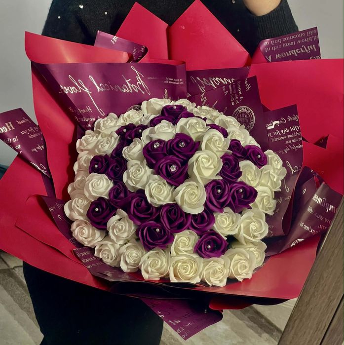 Buchet de trandafiri din sapun