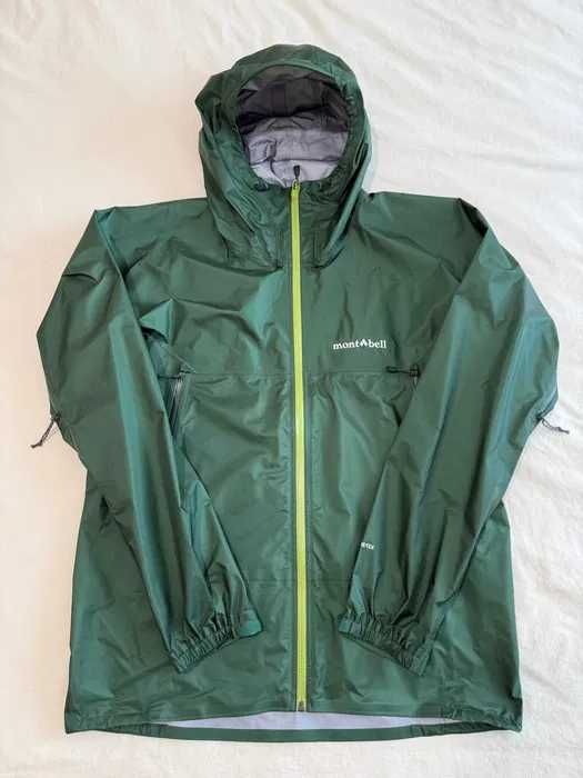 Продавам нов комплект Montbell Storm Cruiser Gore-Tex, размер L – водоустойчиво яке + панталон ~494 г – 270 EUR