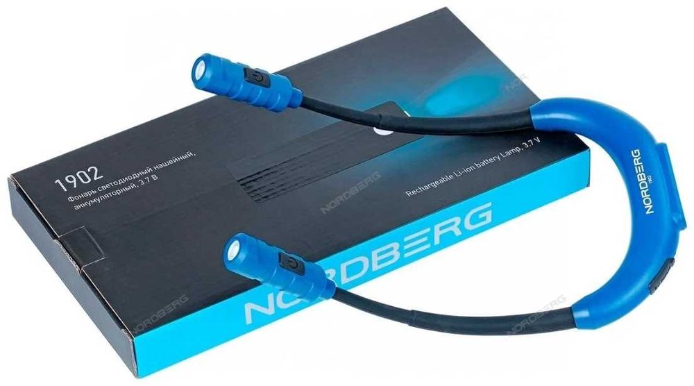 Шейный фонарь NORDBERG 1902 питание от аккумулятора