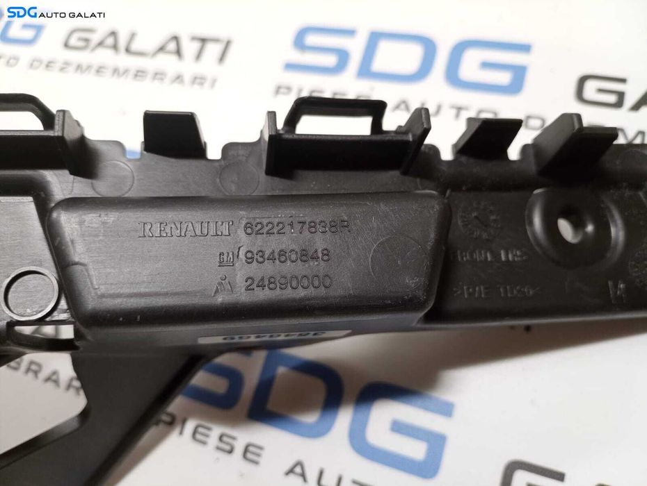 Suport Ghidaj Stanga pentru Bara Spoiler Fata Renault Trafic 3 2014 - Prezent Cod 622217838R 93460848 24890000 [M4439]