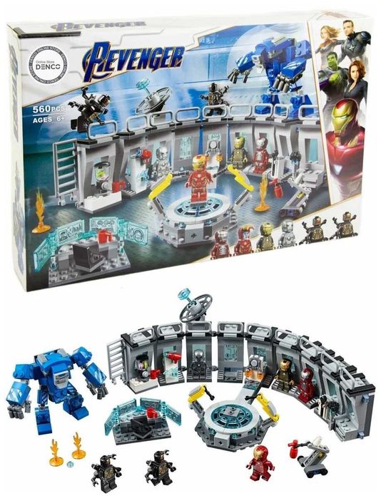 Конструктор "Лаборатория Железного человека" 608 деталей Avengers