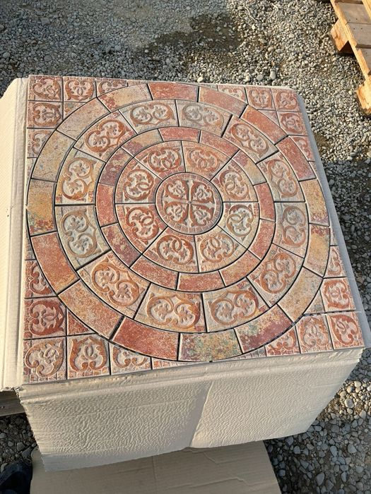 Decor medalion din gresie 1 cm tip mozaic