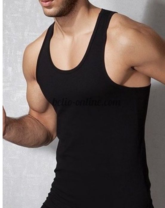 Мъжки потник -  100 % памук рипс