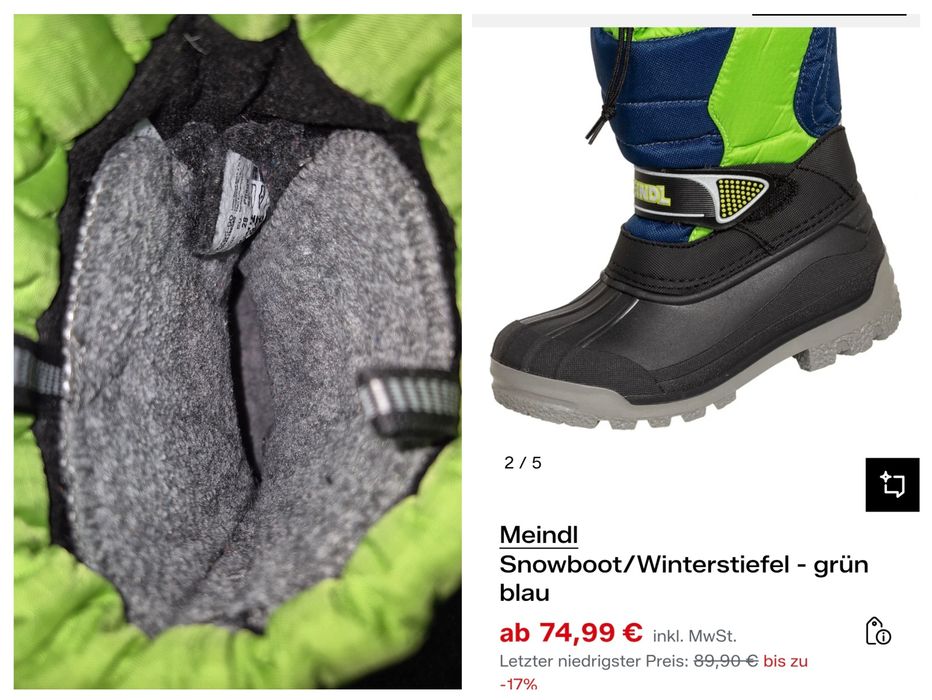 Cizme Premium Meindl Snowy 3000 Impermeabile Izolație -25°C Copii - 28