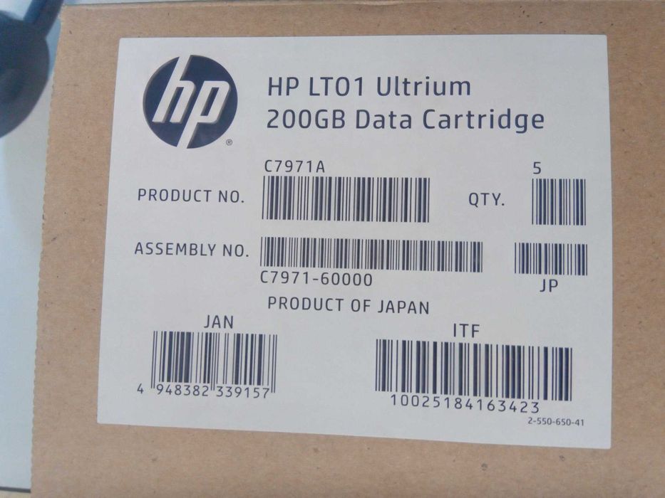 HP Ultrium LT01 200GB архивни касетки