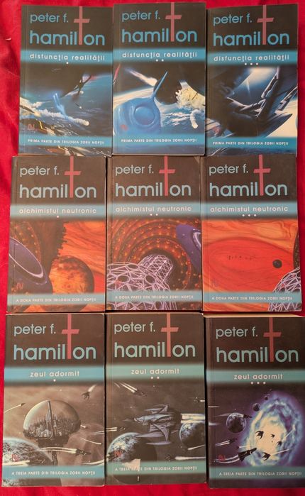 Peter F Hamilton, Trilogia Zorii noptii, 9 volume
