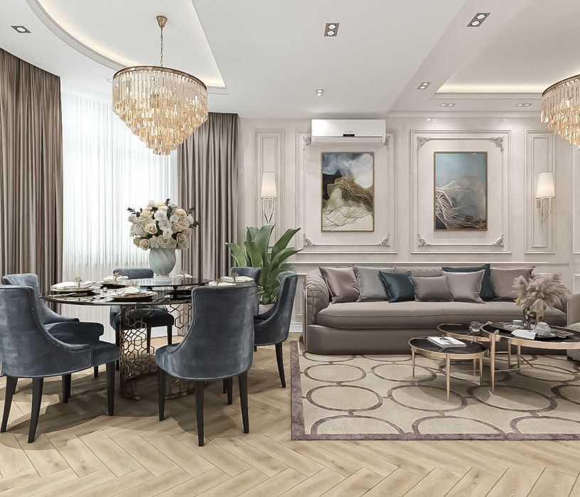 Дизайн интерьера, авторское сопровождение, ремонт под ключ