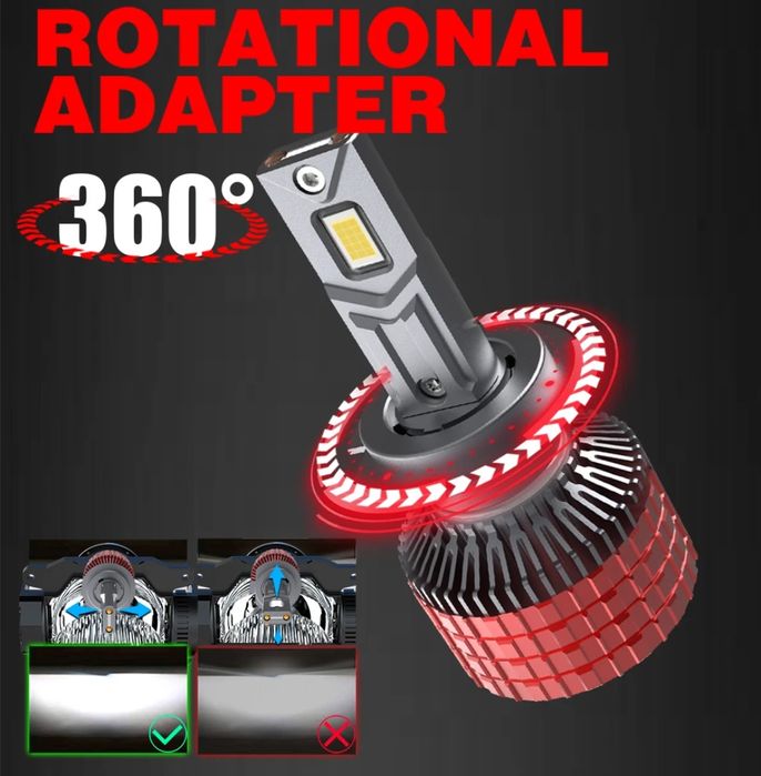 Set Becuri Led H1 H4 H7 H8 H9 H11 HB3 HB4 HIR2 9012 800W 80000LM 6500k