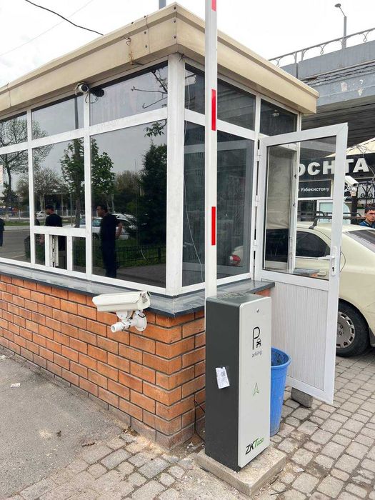 Shlagbaum o‘rnatish — Установка шлагбаумов, Pullik parkovka